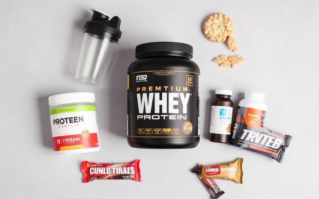 A single high-confidence upsell suggestion next to whey protein